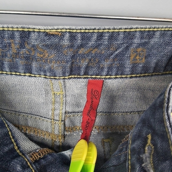 📣2/40$📣 GUESS DAREDEVIL boots cut jeans size 29 low rise Y2K - Picture 8 of 9